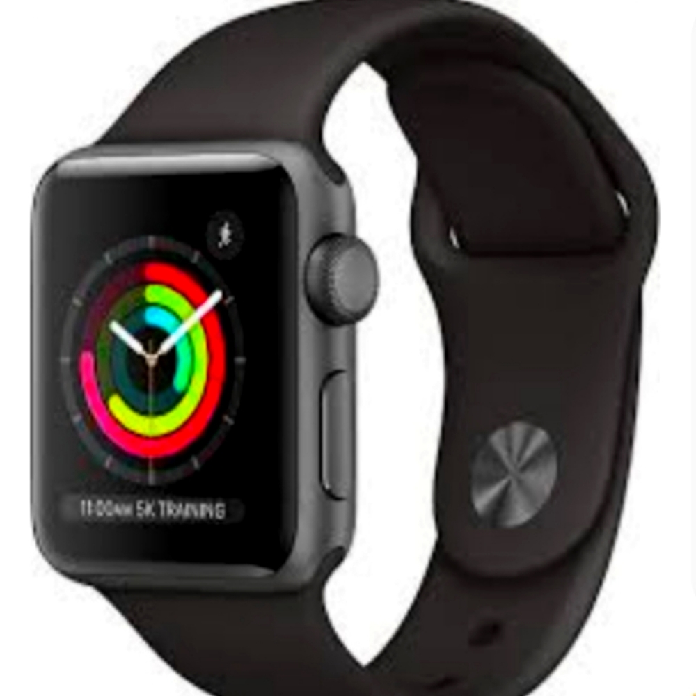 Apple Watch Series 3 38mm Space Gray Aluminium Case  (GPS) Bundle